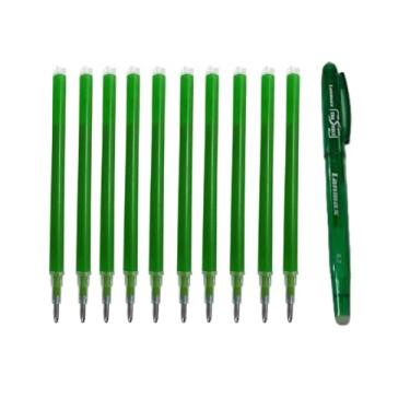 Imagem de kit 01 Caneta Mágica Fantasminha Verde - Apaga com Ferro Mais 2 Unidades de Refis Apaga Calor Ideal Para Patchwork, Costura, Bordado E Artesanato, Essa Caneta Oferece Marcações Temporárias