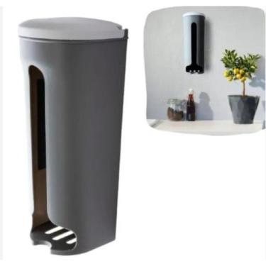 Imagem de Porta Sacola Dispenser Multiuso Suporte de Parede Puxa Saco - Clink