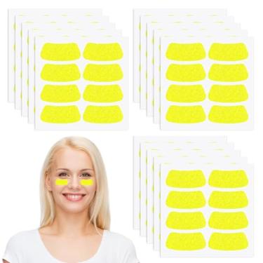 Imagem de Cholemy 120 pares de adesivos pretos para olhos em massa de beisebol com glitter, futebol, softball, lembrancinha de festa, acessórios para o dia do espírito (amarelo)