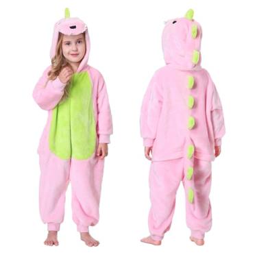 Imagem de TONWHAR Pijama infantil de desenho animado, cosplay, fantasia de Halloween, roupa de festa para meninos e meninas (8-9 anos)