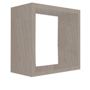 Imagem de Nicho Decorativo 20x20x15 cm Em Mdf Madeirado - trova