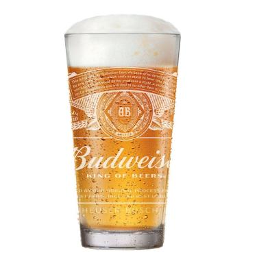 Imagem de Copo de Vidro Budweiser Para Cerveja 415ml- Ruvolo