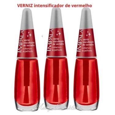 Imagem de Verniz intensificador de vermelho - kit com 3 unidades - Impala