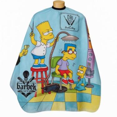 Imagem de Capa de Corte para Barbeiros e Cabeleireiros em Cetim com Zíper - Barb