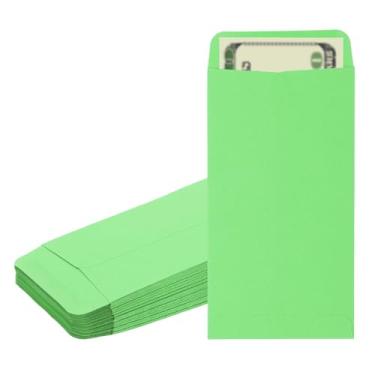 Imagem de PATIKIL Envelope para dinheiro, pacote com 50 envelopes de dinheiro de 16,5 cm x 8,9 cm, sacos para dinheiro, carta de desafio de economia de orçamento, para moedas de presente, cheques, bilhetes