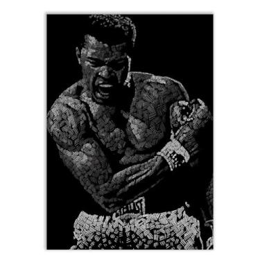 Imagem de Placa Decorativa Muhammad Ali Ilustração Frases Quotes Decoração Poster Quarto Sala