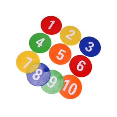 Imagem de simhoa Marcadores de cones planos para treino, discos planos, marcadores de coloridos para prática de dança, aulas de ginástica, atividades ao ar