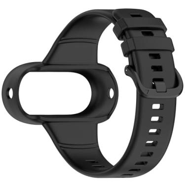 Imagem de LOKEKE Pulseira de substituição compatível com Insta360 GO 3 – pulseira de silicone para relógio de pulso compatível com Insta360 GO 3/2/3S (preto)
