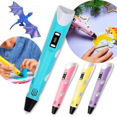 Imagem de Caneta 3D Educativo Impressora Cor Criativa - RELET