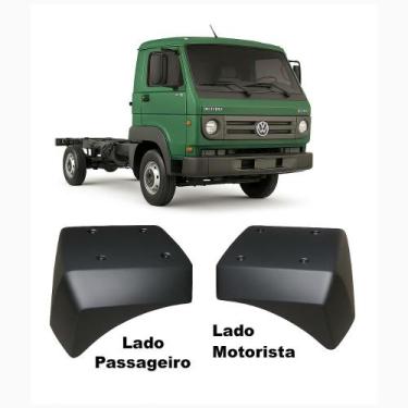 Imagem de Par de Paralama Cabine Traseiro Delivery - GGA, Preto, Fibra