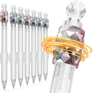 Imagem de Canetas de gel JIMMIDDA Fidget de 0,7 mm, 8 unidades de tinta preta para escritório escolar