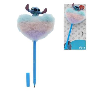 Imagem de Caneta Esferográfica Stitch Coração Plush 0,7Mm Azul - Molin