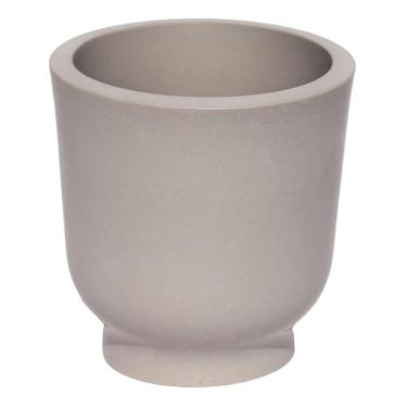Imagem de Vaso Decorativo Garrafa Invertida Lisa 9,5cm Em Cimento Artesanal Cinza