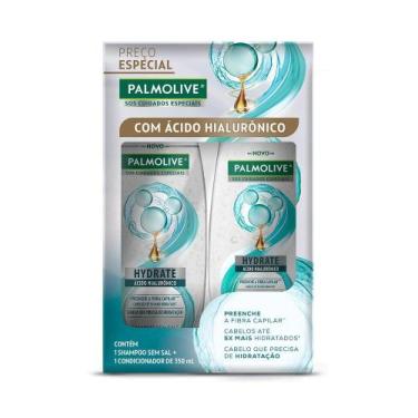 Imagem de Kit Shampoo e Condicionador Palmolive Hydrate com Ácido Hialurônico 35
