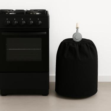 Imagem de Capa Para Botijão de Gás Oxford Impermeável Decorativo Bujão 13kg Prot