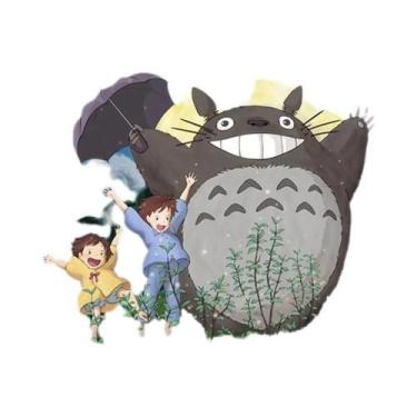 Imagem de Decoração De Café Infantil Quarto Hayao Miyazaki Anime Tela Pintura Me