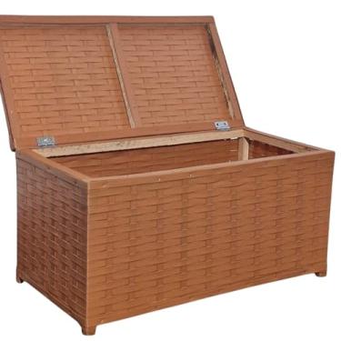 Imagem de Baú Decorativo para Armazenamento/Organizador Multiuso horizontal 60x30 (AVELÃ)