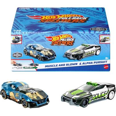 Imagem de Hot Wheels Pullback Speeders Veiculo de Brinquedo Conjunto de 2 Carrinhos de Friccao SURORESA - MATTEL - HWH58