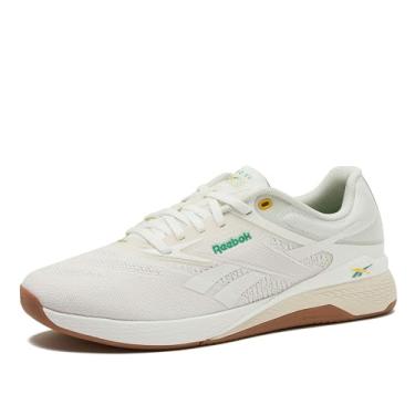 Imagem de Reebok Tênis masculino Nano X5, Cross Training e Tênis de corrida leve para homens, Giz/alabastro/verde melhorado, 12.5 Women/11 Men