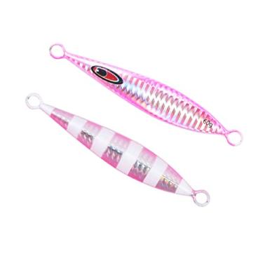 Imagem de 1 isca de pesca 113 mm/60 g metal de afundamento lento jigging shore casting isca de pesca água salgada efêmera