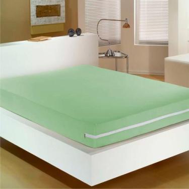 Imagem de Capa Protetora Para Colchão Com Zíper Casal Sbx - SCHWAMBERTEX, VERDE