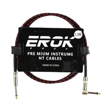 Imagem de Cabo De Guitarra EROK Premium, 1.5m/3m/6m/10m, 1/4 Polegadas, Super Du
