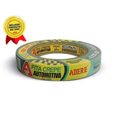 Imagem de Rolo de Fita Crepe Adere na Cor Verde Automotiva 18mm x 50mt