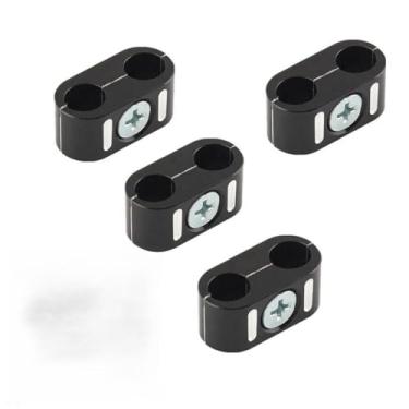 Imagem de FINMOKAL 4 peças/conjunto de grampos de cabo do acelerador de freio de motocicleta organizador compatível com Harley Dyna Softail Sportster 1984-UP