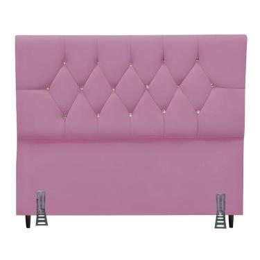 Imagem de Cabeceira Para Cama Casal Queen 160 Cm Celina E Frame Suede Rosa