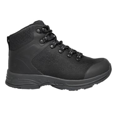 Imagem de Propet Bota feminina casual Conni bico redondo caminhada tornozelo salto baixo 2,5-5 cm - cinza, Todo preto, 42