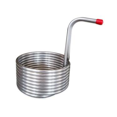 Imagem de Resfriador de mosto de cerveja artesanal – Serpentina de resfriamento de aço inoxidável 304 (9,52 mm x 0,5 mm x 8 m) – Trocador de calor rápido para fabricação de cerveja, resistente à corrosão