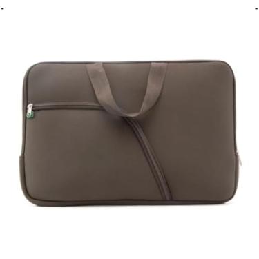 Imagem de Pasta Case Capa Notebook Com Bolso 14/15/17 Polegadas Casual Resistente Impermeável (MARRON, 15.6)
