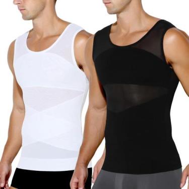 Imagem de Camiseta regata masculina de malha de compressão Body Shaper Arjen Kro