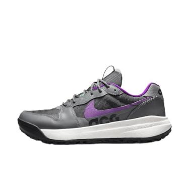 Imagem de Nike Tênis de caminhada masculino ACG Lowcate, Cinza fumê/roxo vívido/fantasma/cinza escuro fumê, 38