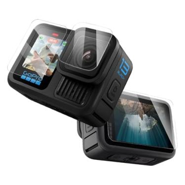 Imagem de Película Protetora para GoPro Hero 13 Black, Kit de Proteção Tela, Visor e Lente, Oleofóbica e à Prova D'água