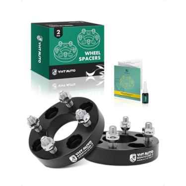 Imagem de YHTAUTO Espaçadores de roda 4x4 de 2,5 cm compatíveis com EZGO Club Car Golf Cart ATV, espaçadores de pneu de 4 x 101,6 mm com pinos de grau 1/5.1 cm-20 e 12.9, furo central de 62 mm, 4 terminais, 2