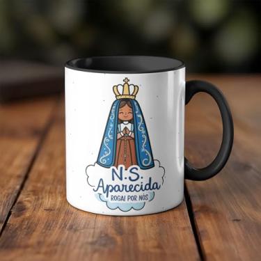 Imagem de Caneca xicara fé N.S Aparecida Nossa Senhora 25EI (branco)