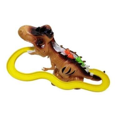 Imagem de Pista De Dinossauros Com Som , Luz e Túnel Escorregador - TOYS