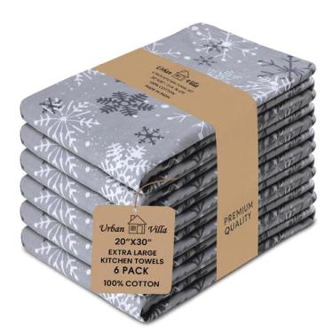 Imagem de Paquete de 6 Paños de Cocina Urban Villa 51x76 cm 100% Algodón