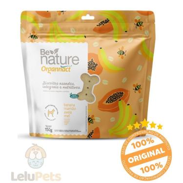 Imagem de Biscoito para Cachorro Organnact Be Nature Banana 150g