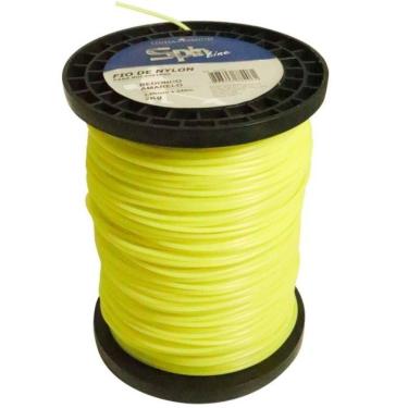 Imagem de Fio de Nylon 3,0 MM Redondo para Roçadeira Bobina 2 KG 248 Metros Amarelo VULCAN