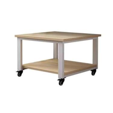 Imagem de hezhuhe2258 Suporte de impressão para impressora de escritório rack de armazenamento móvel sob a mesa várias prateleiras ao lado do sofá rack de armazenamento de chão decoração de mesa