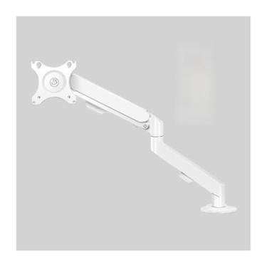 Imagem de Suporte para monitor único, suporte de mesa para braço de monitor único, braço de mola a gás totalmente ajustável, compatível com monitores planos/curvos de 17 a 30 polegadas dentro do braço de