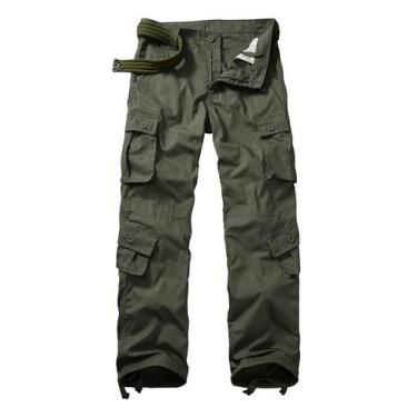 Imagem de Calças de caminhada ao ar livre GSGGIG Tactical Ripstop Cargo Army Gre