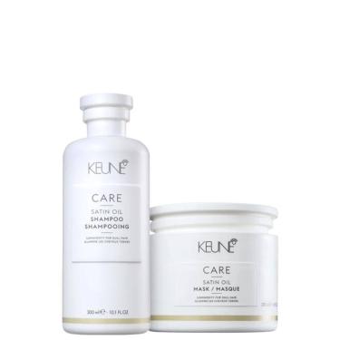 Imagem de Kit Keune Care Satin Oil Duo (Shampoo 300ml + Máscara 200ml)