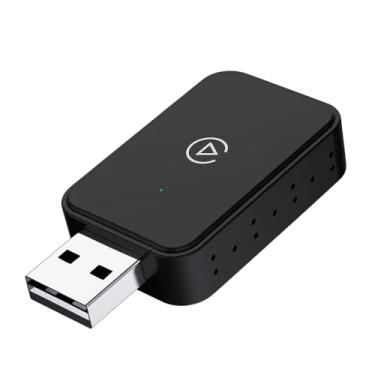 Imagem de Adaptador Carplay Sem Fio Para iPhone Wireless Carplay, adaptador compatível Apple CarPlay com fio para sem fio, tamanho mini com extensão USB e USB-C/Tipo-C, controle estável e sem atraso, preto
