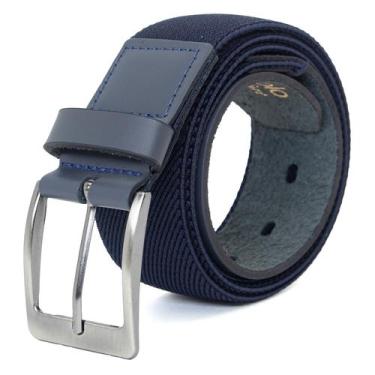 Imagem de Cinto Masculino Fasolo Casual Largo Elástico Couro Legítimo Comfort, A