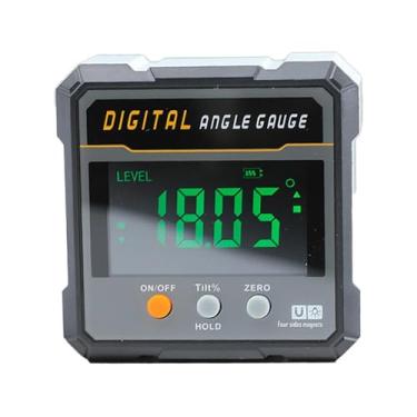 Imagem de Ioensy Inclinômetro digital Nível eletrônico Display LCD Acessórios de medição Medidor de ângulo digital à prova d'água para construção
