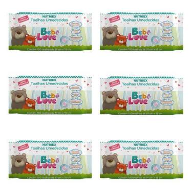 Imagem de Toalha Umedecida Baby Love 20x15cm C/600 Und Combo 6 Pacotes - NUTRIEX