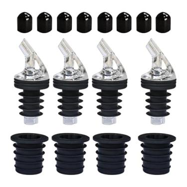 Imagem de DimyFew Bico de despejo de azeite, bico de despejo de óleo, de silicone para despejar bebidas alcoólicas, tampas de proteção contra poeira para vinho, molho